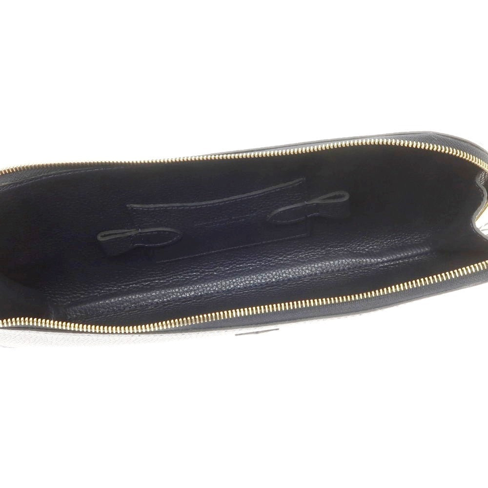 【新品】シャンボール セリエ CHAMBORD SELLIER ANGER シュリンクレザー クラッチバッグ ネイビーxゴールド【 状態ランクN 】【 メンズ 】