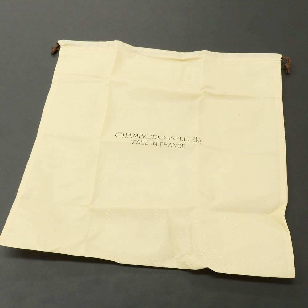 【新品】シャンボール セリエ CHAMBORD SELLIER ANGER シュリンクレザー クラッチバッグ ネイビーxゴールド【 状態ランクN 】【 メンズ 】