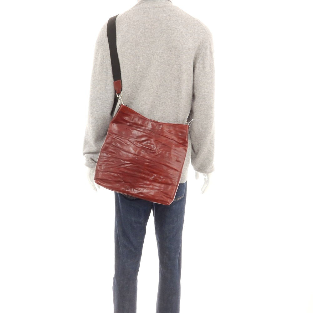 【新品】ダニエルアンドボブ Daniel & Bob ローディーレザー ショルダーバッグ ダークレッド【 状態ランクN 】【 メンズ 】