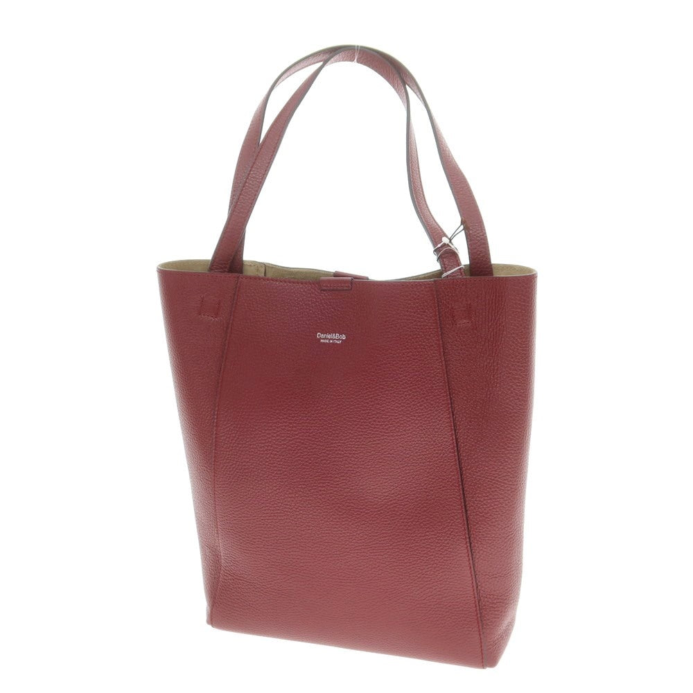 【新品】ダニエルアンドボブ Daniel & Bob シュリンクレザー トートバッグ ワインレッド【 状態ランクN 】【 メンズ 】