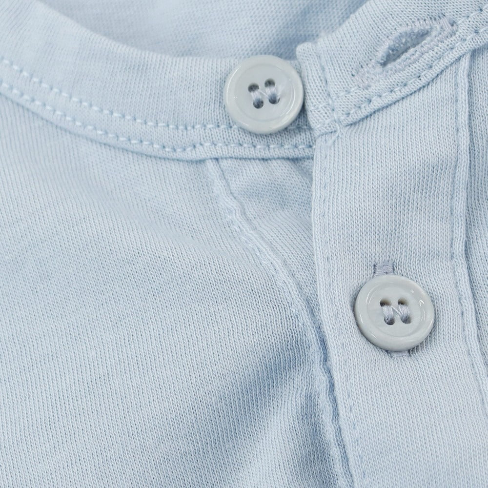 【新品】マジェスティック フィラチュール オム MAJESTIC FILATURES HOMME コットン ヘンリーネック 半袖Tシャツ ライトブルー【 M 】【 状態ランクN 】【 メンズ 】