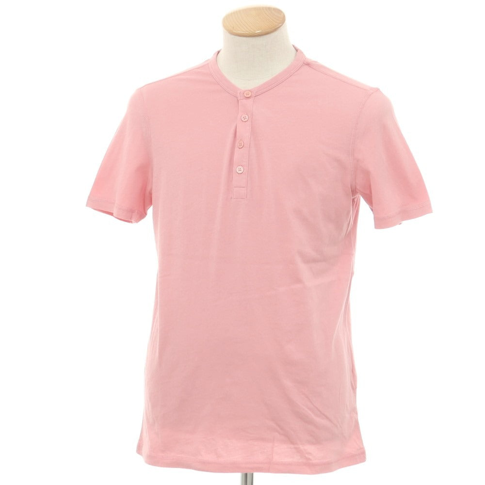 【新品】マジェスティック フィラチュール オム MAJESTIC FILATURES HOMME コットン ヘンリーネック 半袖Tシャツ ピンク【 S 】【 状態ランクN 】【 メンズ 】