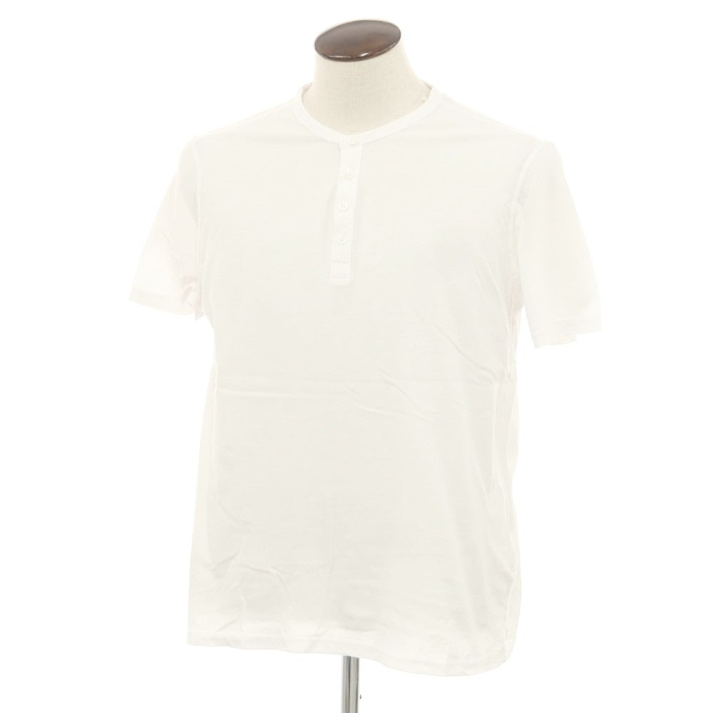 【新品】マジェスティック フィラチュール オム MAJESTIC FILATURES HOMME コットン ヘンリーネック 半袖Tシャツ ホワイト【 L 】【 状態ランクN 】【 メンズ 】