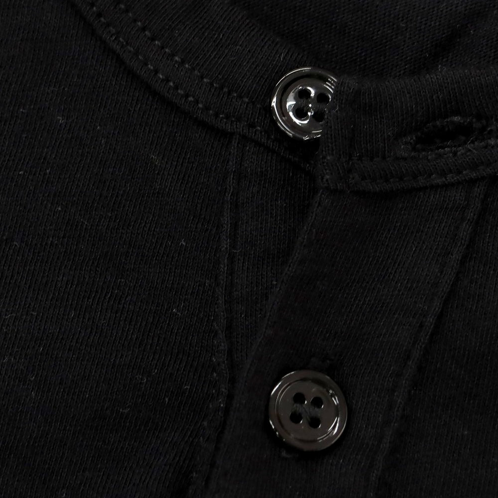 【新品】マジェスティック フィラチュール オム MAJESTIC FILATURES HOMME コットン ヘンリーネック 半袖Tシャツ ブラック【 S 】【 状態ランクN 】【 メンズ 】