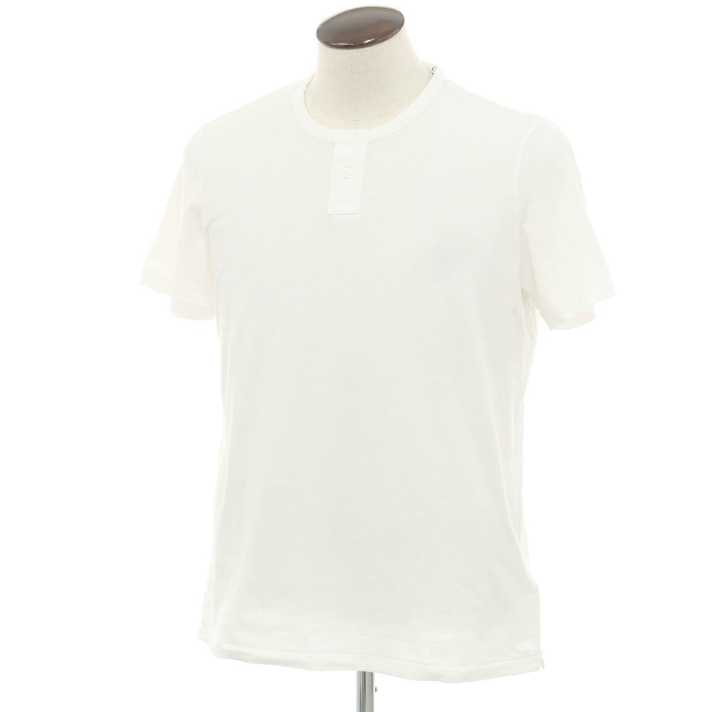 【新品】マジェスティック フィラチュール オム MAJESTIC FILATURES HOMME コットン ヘンリ―ネック 半袖Tシャツ ホワイト【 L 】【 状態ランクN 】【 メンズ 】