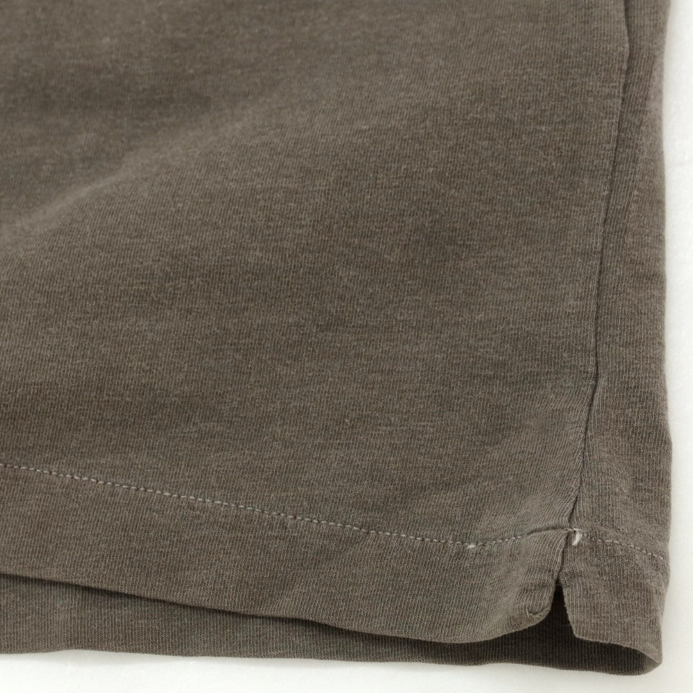【新品】マジェスティック フィラチュール オム MAJESTIC FILATURES HOMME ストレッチコットン ヘンリ―ネック 半袖Tシャツ グレイッシュカーキ【 L 】【 状態ランクN 】【 メンズ 】