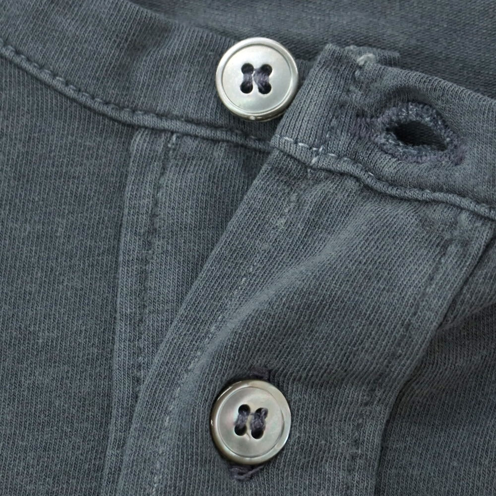【新品】マジェスティック フィラチュール オム MAJESTIC FILATURES HOMME ストレッチコットン ヘンリ―ネック 半袖Tシャツ ダークグレー【 L 】【 状態ランクN 】【 メンズ 】