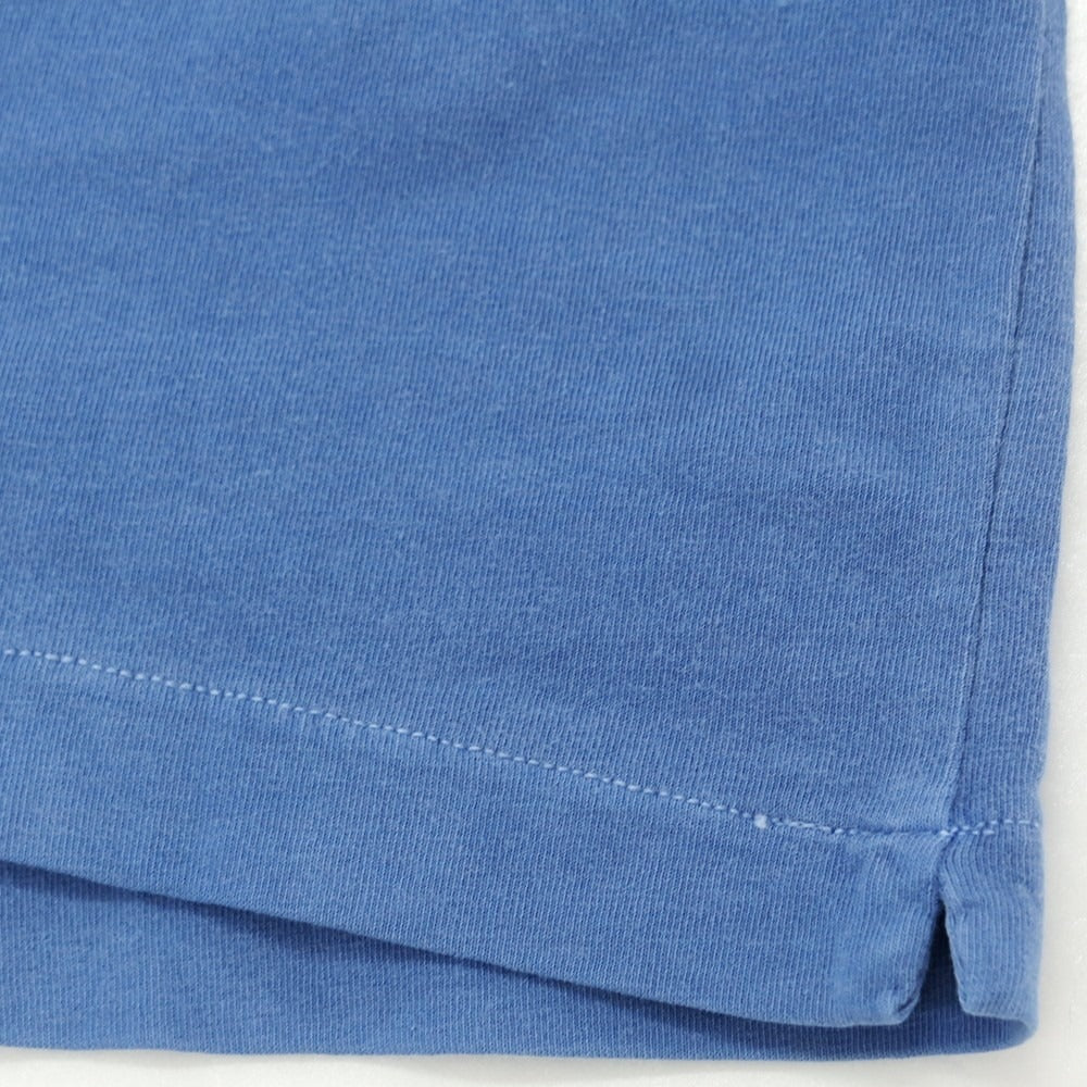 【新品】マジェスティック フィラチュール オム MAJESTIC FILATURES HOMME ストレッチコットン ヘンリ―ネック 半袖Tシャツ ブルー【 XL 】【 状態ランクN 】【 メンズ 】