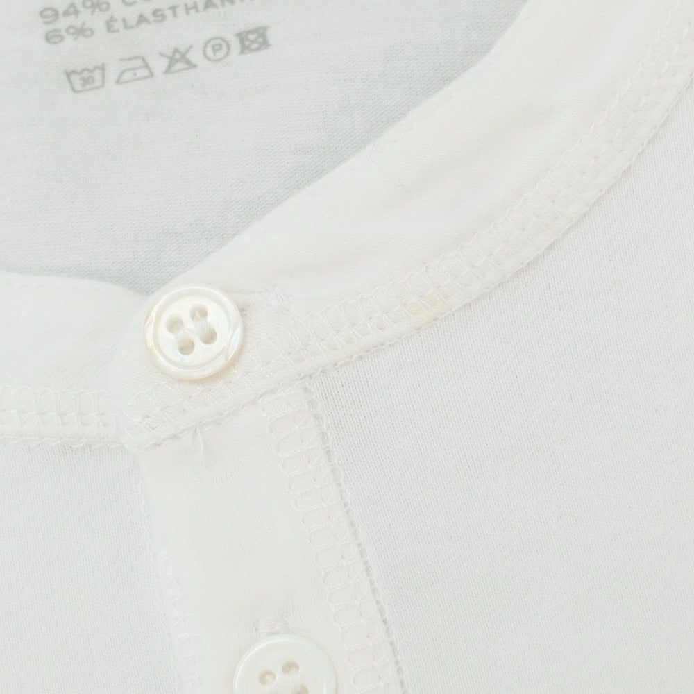 【新品アウトレット】マジェスティック フィラチュール オム MAJESTIC FILATURES HOMME ストレッチコットン ヘンリ―ネック 長袖Tシャツ ホワイト【 M 】【 状態ランクN- 】【 メンズ 】