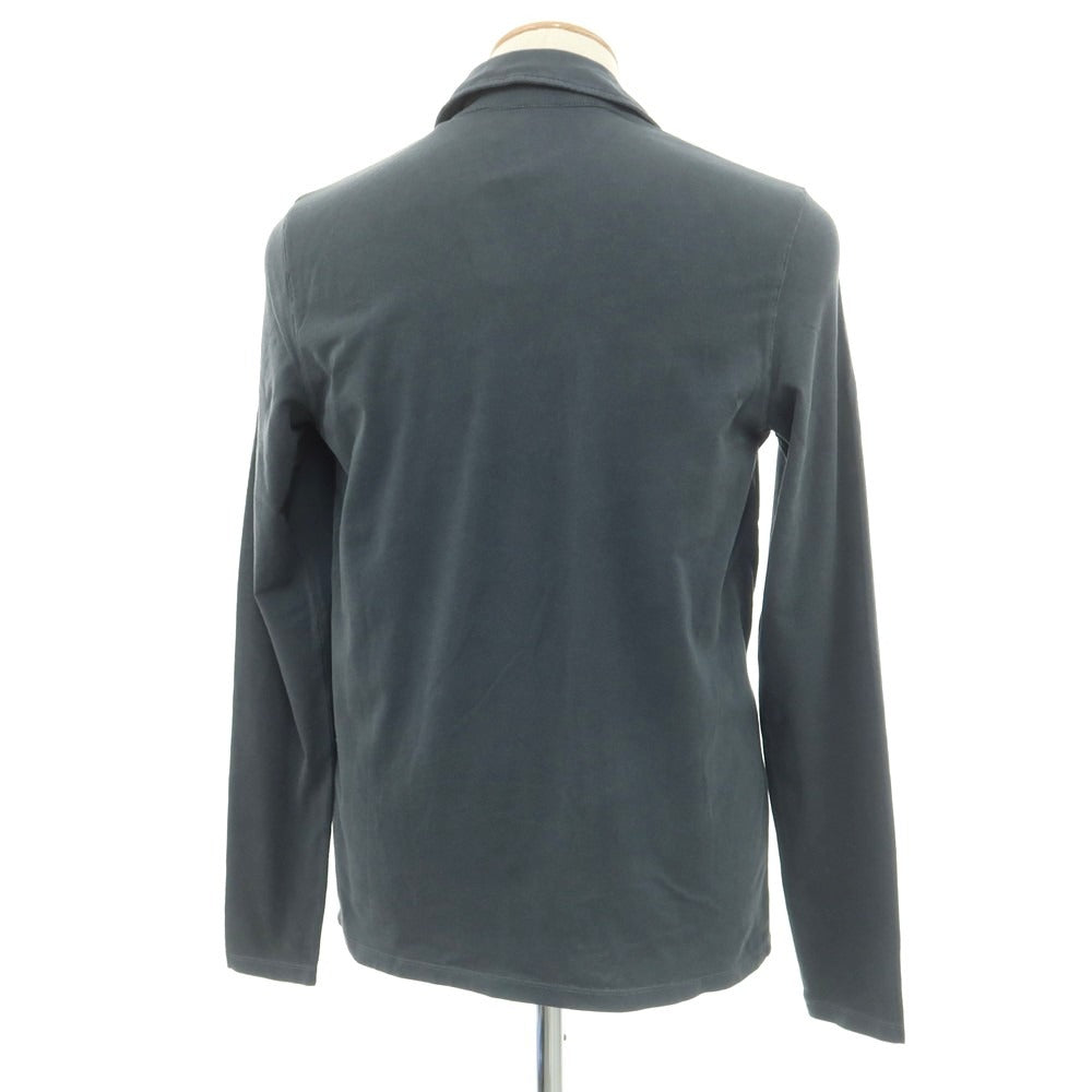 【新品】マジェスティック フィラチュール オム MAJESTIC FILATURES HOMME ストレッチコットン 長袖ポロシャツ ダークグレー【 S 】【 状態ランクN 】【 メンズ 】