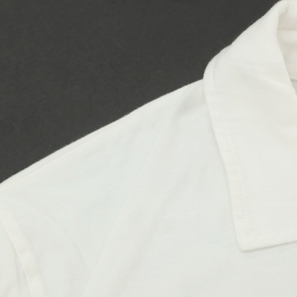 【新品アウトレット】マジェスティック フィラチュール オム MAJESTIC FILATURES HOMME ストレッチコットン 長袖ポロシャツ ホワイト【 XL 】【 状態ランクN- 】【 メンズ 】