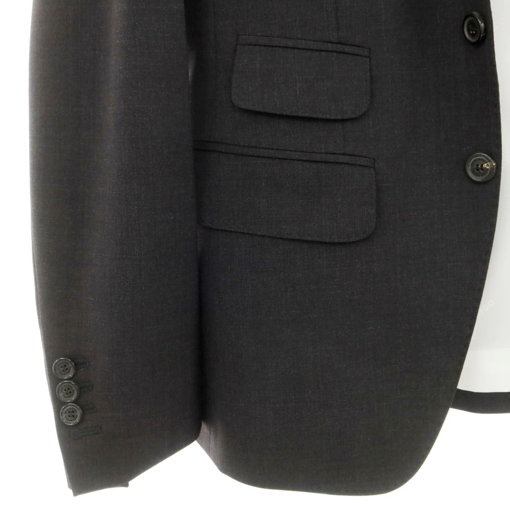 【新品】ディースクエアード DSQUARED2 ストレッチウール 2つボタンスーツ ダークグレー【 46 】【 状態ランクN 】【 メンズ 】