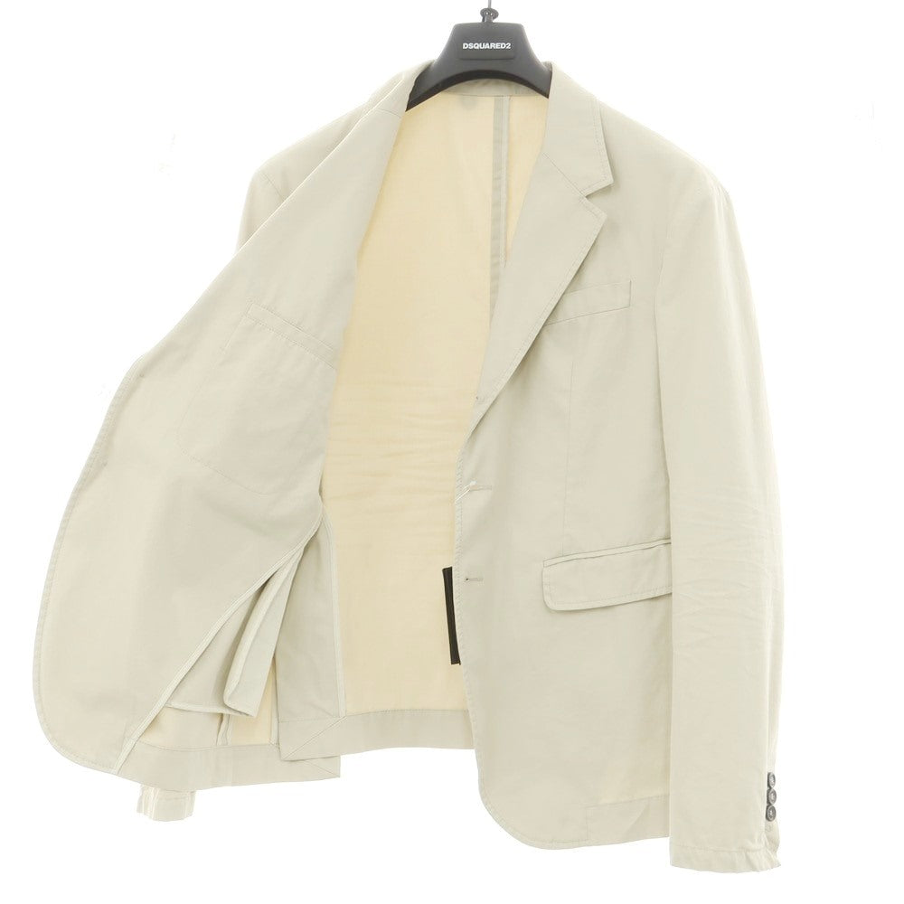 【新品】ディースクエアード DSQUARED2 ツイルコットン 3つボタンスーツ サンドベージュ【 50 】【 状態ランクN 】【 メンズ 】