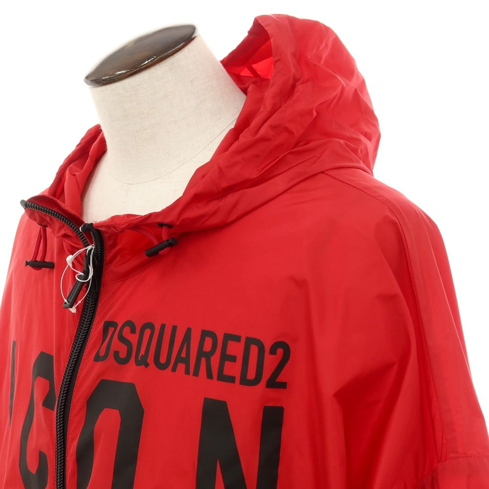 【新品】ディースクエアード DSQUARED2 ナイロン ICON シェルジャケット レッド【 XXL 】【 状態ランクN 】【 メンズ 】