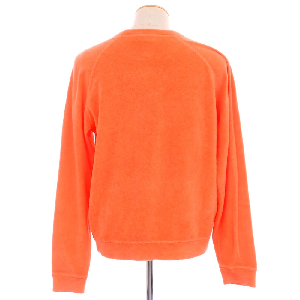 【新品】ディースクエアード DSQUARED2 コットンナイロン パイル クルーネック スウェット アプリコットオレンジ【 S 】【 状態ランクN 】【 メンズ 】