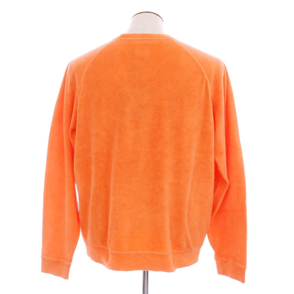 【新品】ディースクエアード DSQUARED2 コットンナイロン パイル クルーネック スウェット アプリコットオレンジ【 L 】【 状態ランクN 】【 メンズ 】