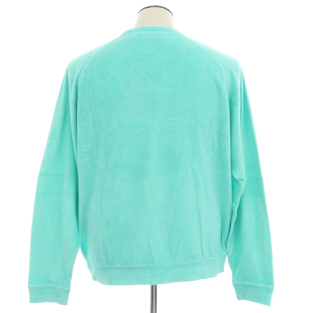 【新品】ディースクエアード DSQUARED2 コットンナイロン パイル クルーネック スウェット ミント【 XL 】【 状態ランクN 】【 メンズ 】