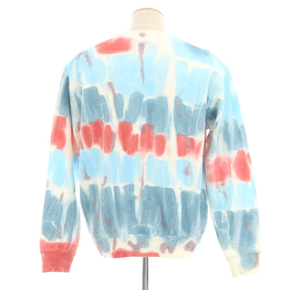 【新品】ディースクエアード DSQUARED2 コットン クルーネック スウェット ホワイトxライトブルー【 S 】【 状態ランクN 】【 メンズ 】