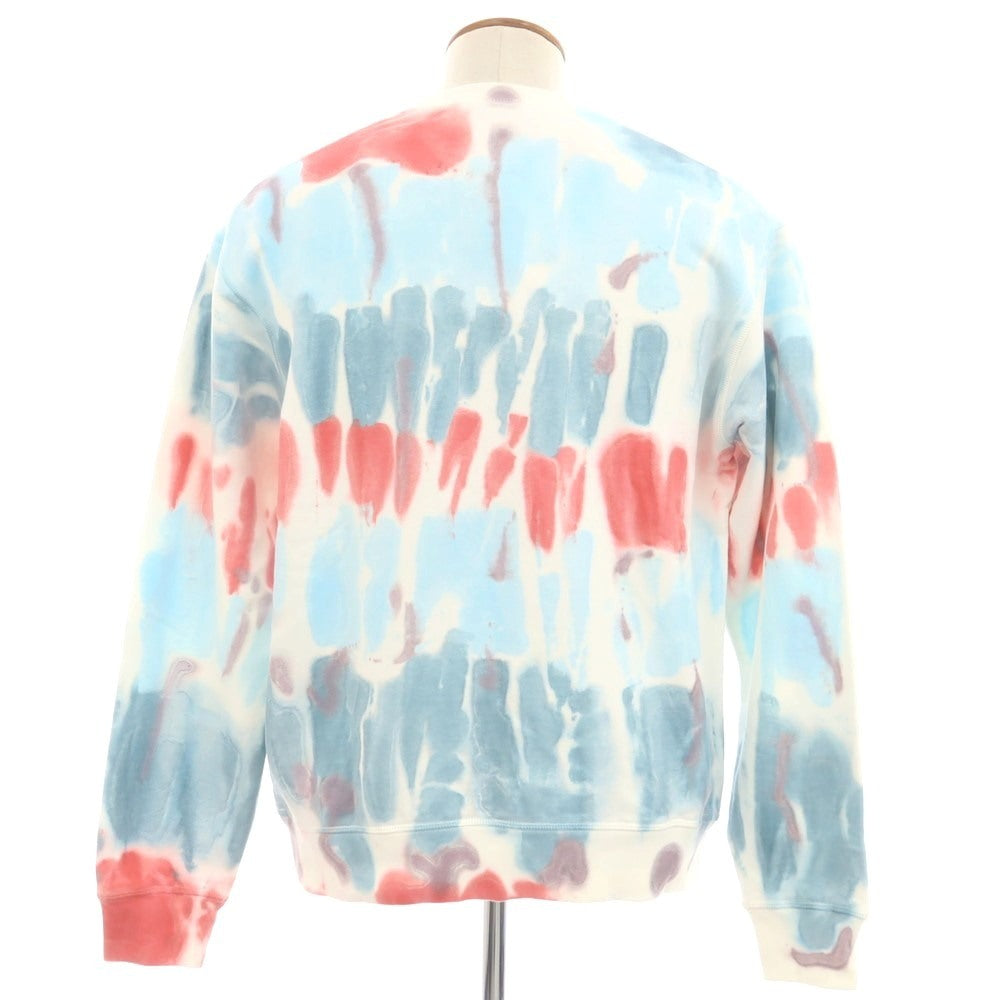 【新品】ディースクエアード DSQUARED2 コットン クルーネック スウェット ホワイトxライトブルー【 M 】【 状態ランクN 】【 メンズ 】