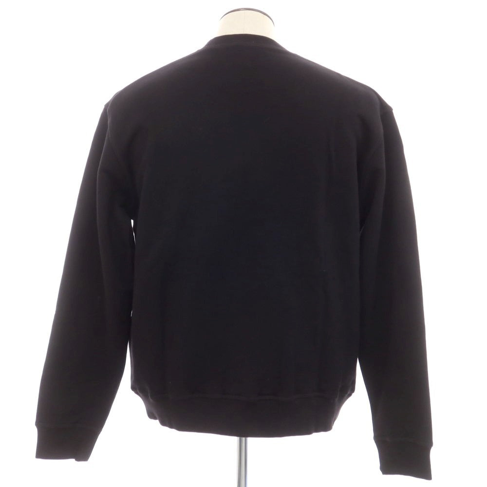 【新品】ディースクエアード DSQUARED2 コットン クルーネック スウェット ブラック【 XL 】【 状態ランクN 】【 メンズ 】
