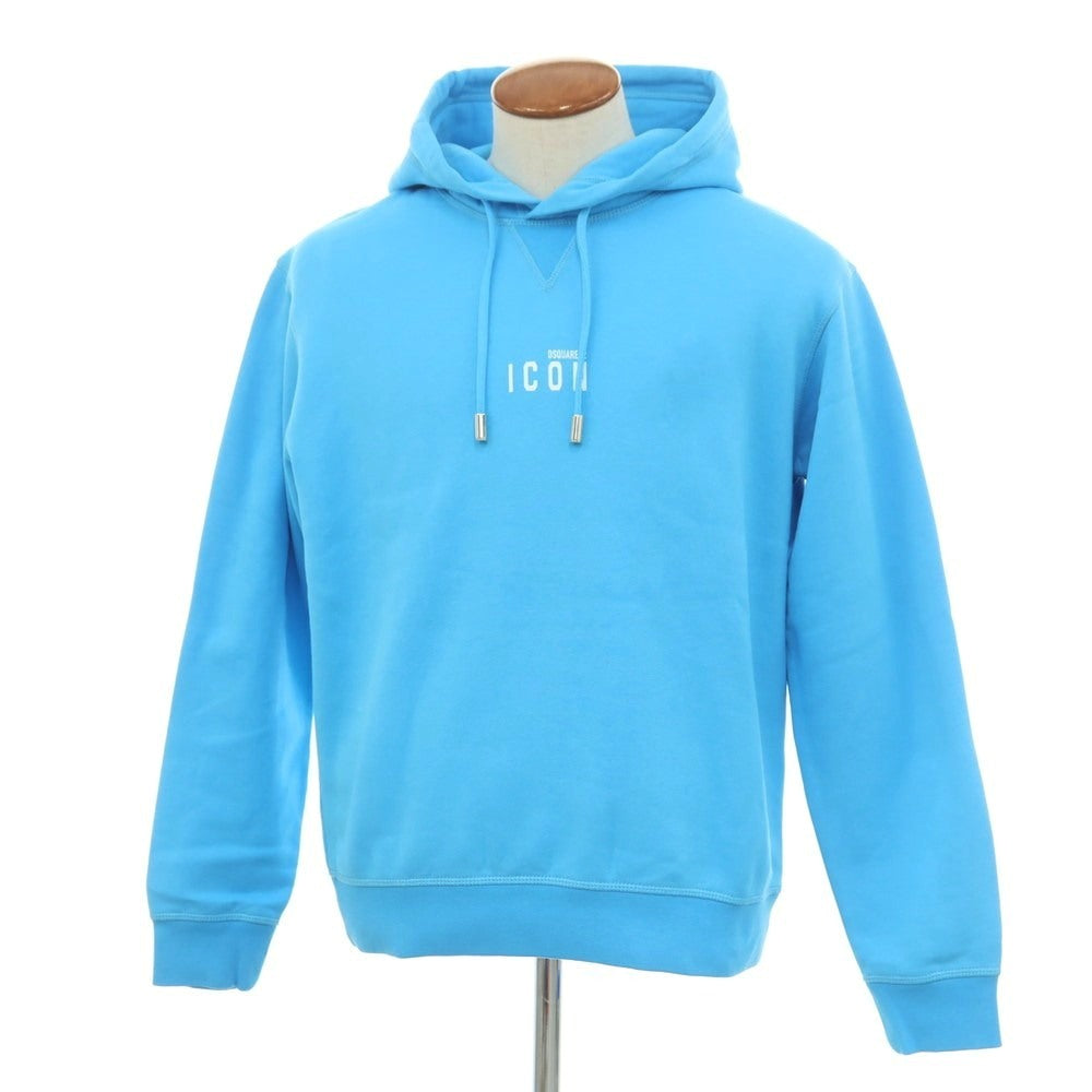 【新品】ディースクエアード DSQUARED2 コットン スウェット プルオーバー パーカー ライトブルー【 M 】【 状態ランクN 】【 メンズ 】