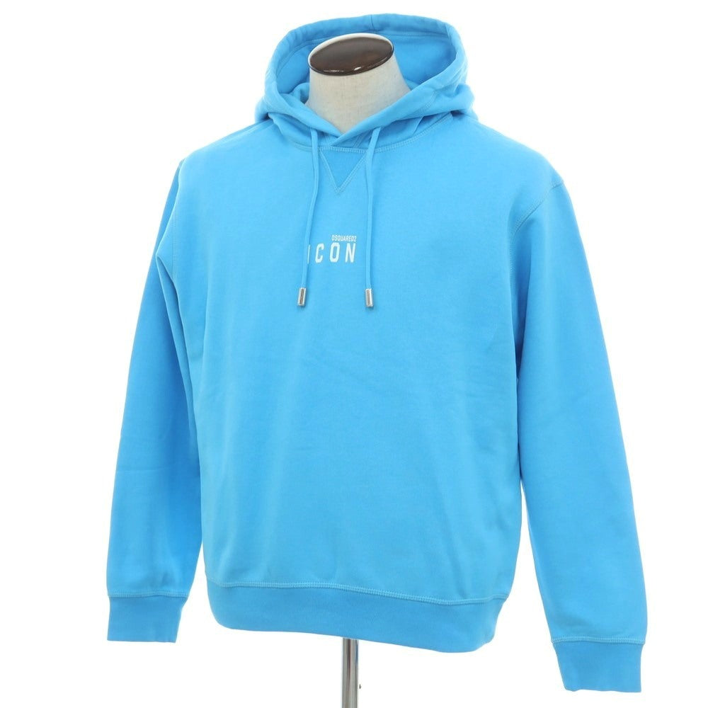【新品】ディースクエアード DSQUARED2 コットン スウェット プルオーバー パーカー ライトブルー【 L 】【 状態ランクN 】【 メンズ 】