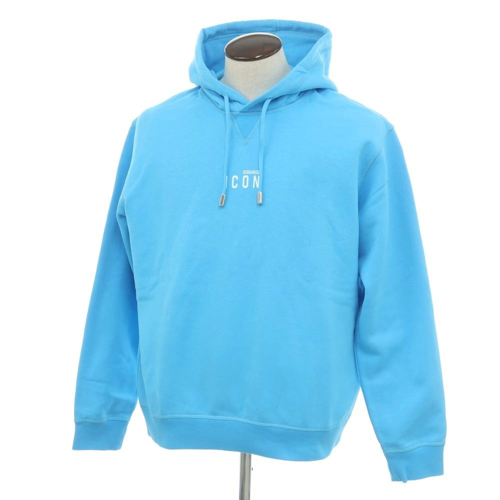 【新品】ディースクエアード DSQUARED2 コットン スウェット プルオーバー パーカー ライトブルー【 XXL 】【 状態ランクN 】【 メンズ 】