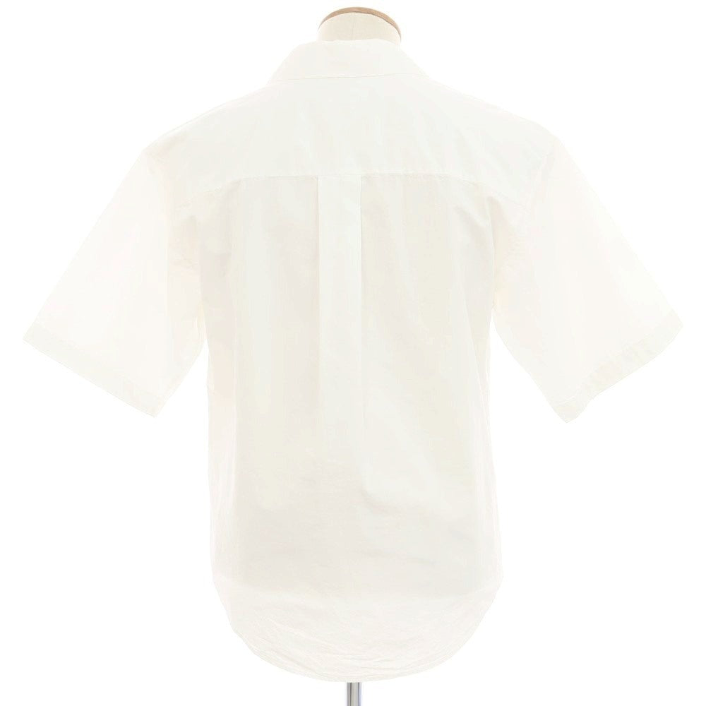 【新品】ディースクエアード DSQUARED2 コットンナイロン オープンカラー 半袖シャツ ホワイトxピンク【 46 】【 状態ランクN 】【 メンズ 】
