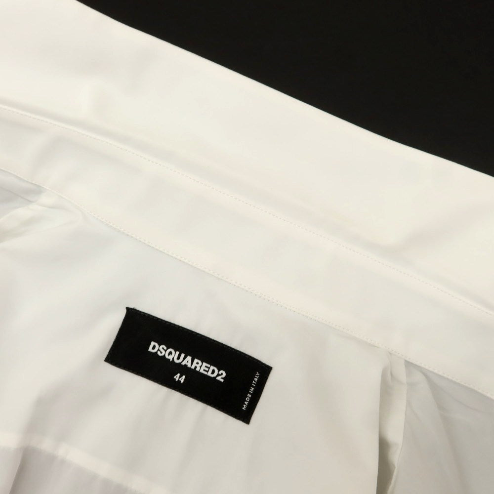 【中古】ディースクエアード DSQUARED2 コットン レギュラーカラー カジュアルシャツ ホワイト【 44 】【 状態ランクB 】【 メンズ 】