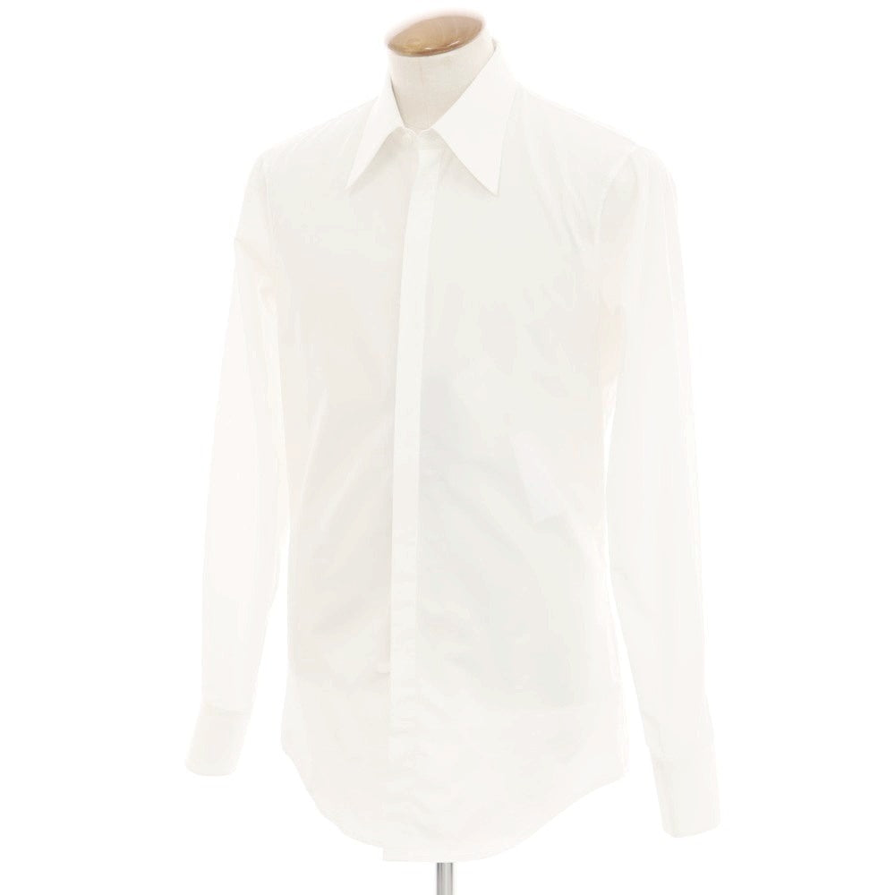 【新品アウトレット】ディースクエアード DSQUARED2 コットン レギュラーカラー カジュアルシャツ ホワイト【 48 】【 状態ランクN- 】【 メンズ 】