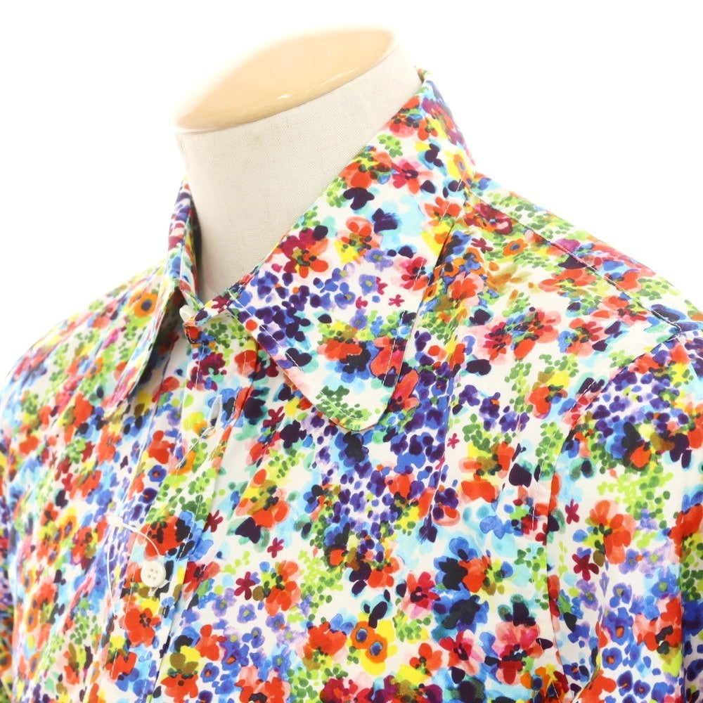 【新品】ディースクエアード DSQUARED2 コットン 花柄 カジュアルシャツ マルチカラー【 44 】【 状態ランクN 】【 メンズ 】