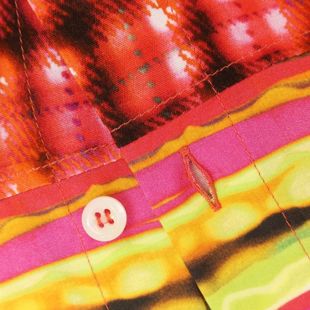 【新品】ディースクエアード DSQUARED2 レーヨン チェック カジュアルシャツ レッド【 48 】【 状態ランクN 】【 メンズ 】