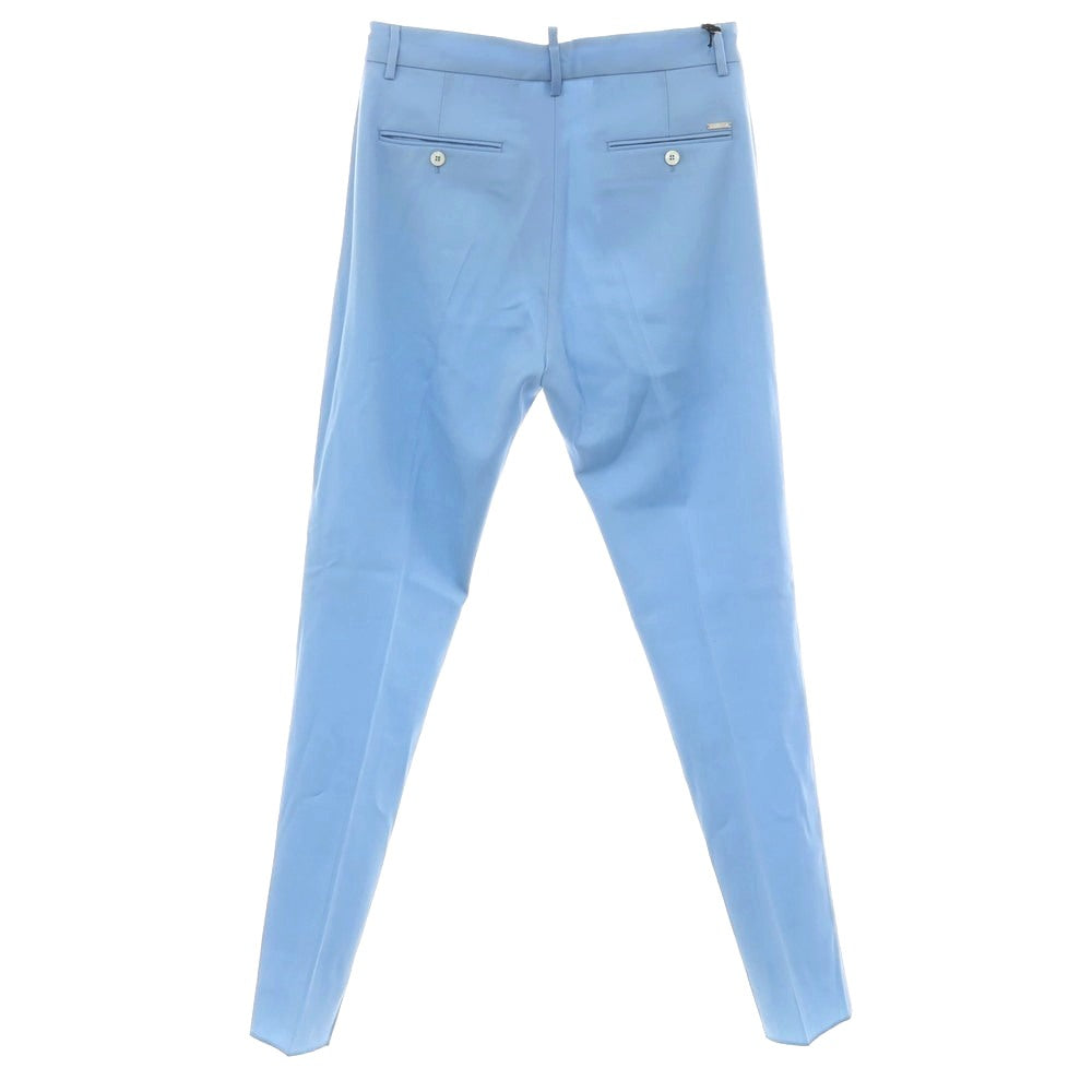 【新品アウトレット】ディースクエアード DSQUARED2 ウール カジュアルスラックスパンツ ライトブルー【 42 】【 状態ランクN- 】【 メンズ 】