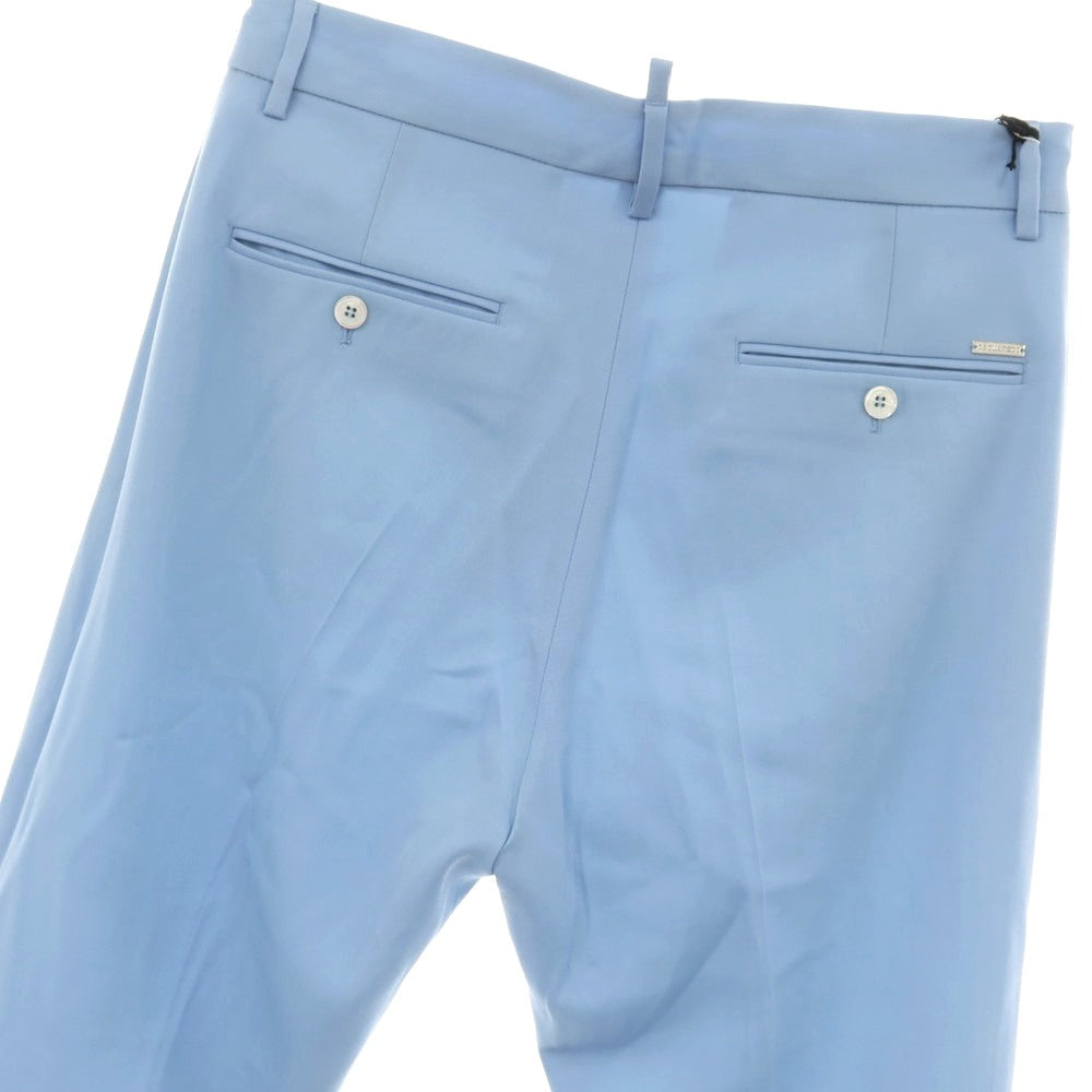 【新品アウトレット】ディースクエアード DSQUARED2 ウール カジュアルスラックスパンツ ライトブルー【 44 】【 状態ランクN- 】【 メンズ 】