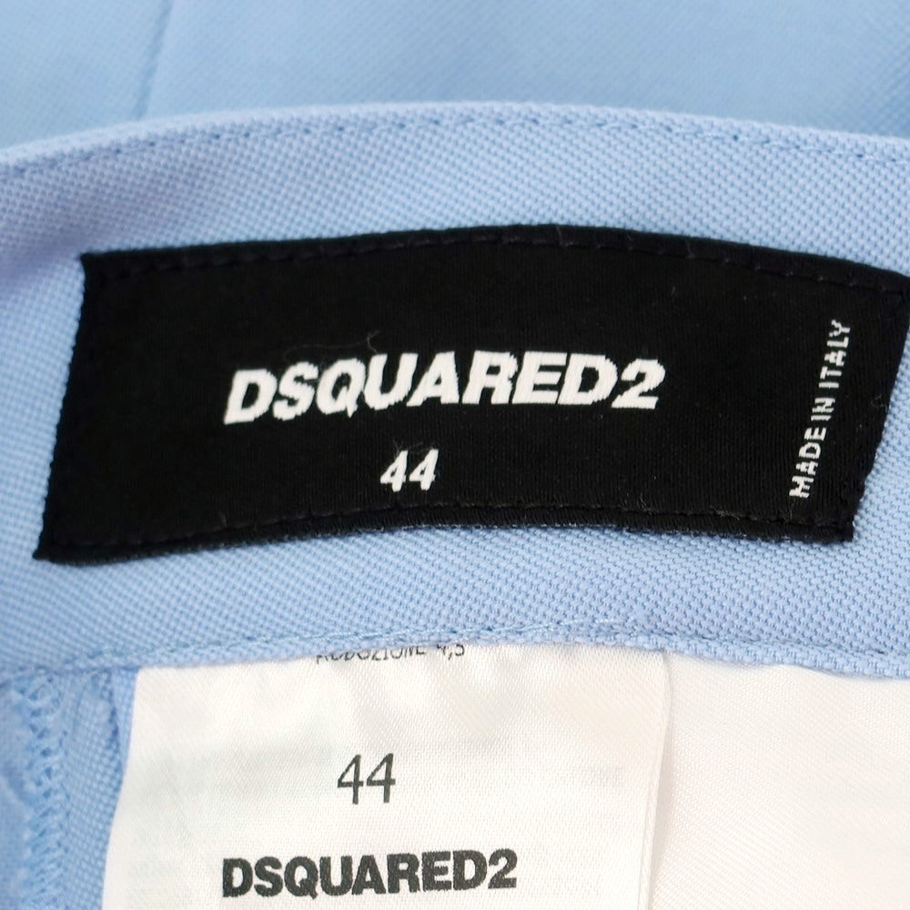 【新品アウトレット】ディースクエアード DSQUARED2 ウール カジュアルスラックスパンツ ライトブルー【 44 】【 状態ランクN- 】【 メンズ 】