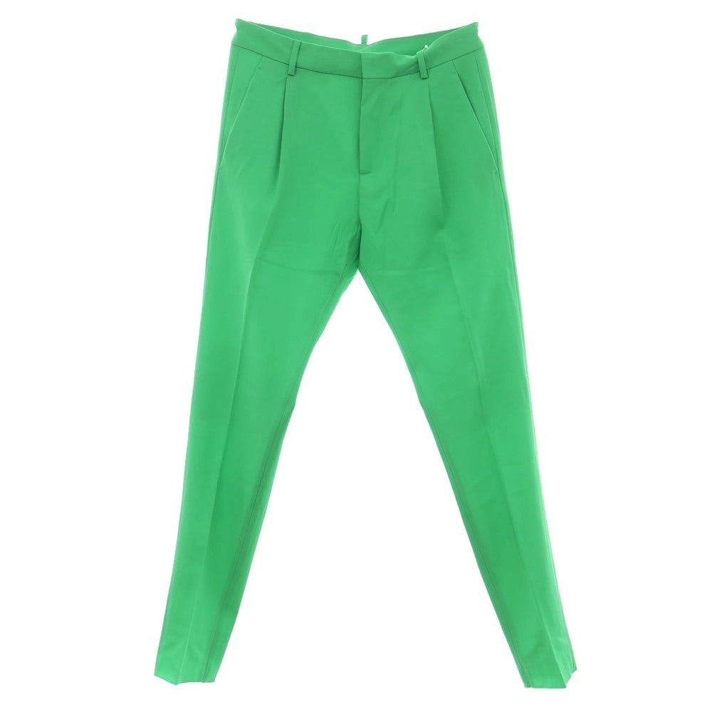 【新品】ディースクエアード DSQUARED2 ウール カジュアルスラックスパンツ グリーン【 46 】【 状態ランクN 】【 メンズ 】