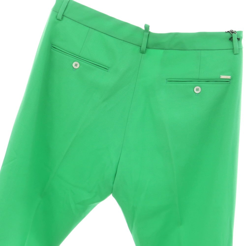 【新品】ディースクエアード DSQUARED2 ウール カジュアルスラックスパンツ グリーン【 48 】【 状態ランクN 】【 メンズ 】