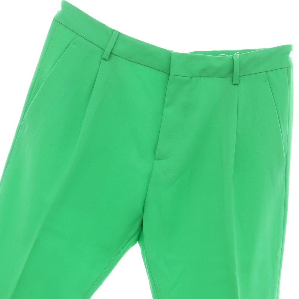 【新品】ディースクエアード DSQUARED2 ウール カジュアルスラックスパンツ グリーン【 50 】【 状態ランクN 】【 メンズ 】