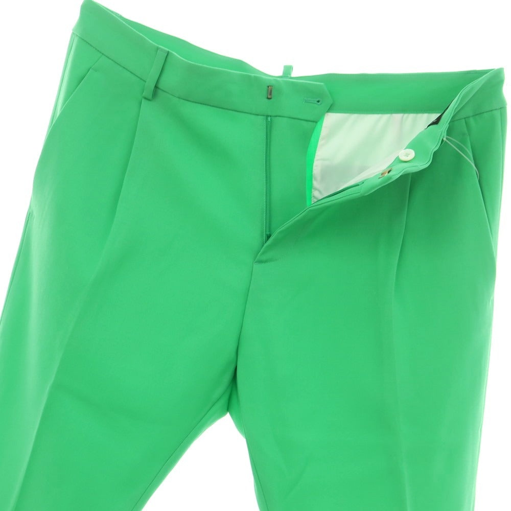 【新品】ディースクエアード DSQUARED2 ウール カジュアルスラックスパンツ グリーン【 50 】【 状態ランクN 】【 メンズ 】