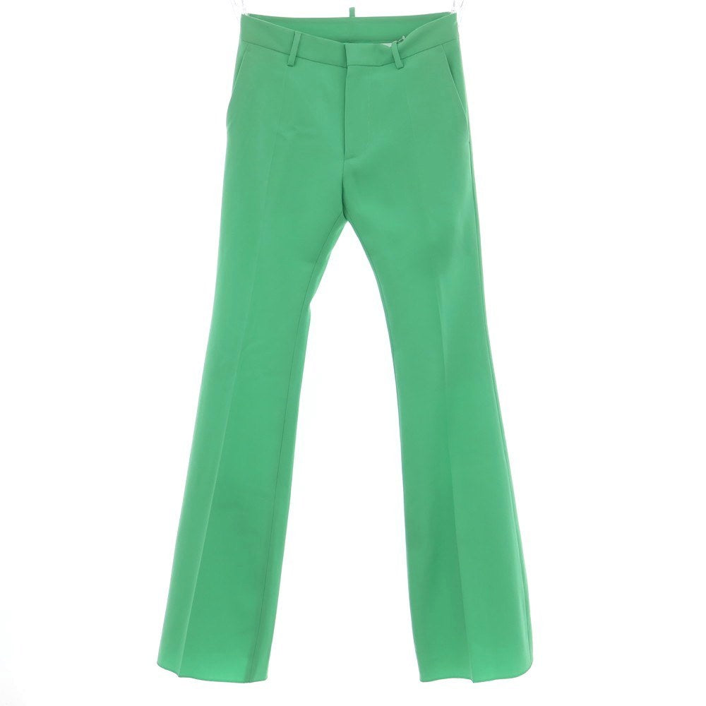 【新品アウトレット】ディースクエアード DSQUARED2 ウール フレア カジュアルスラックスパンツ グリーン【 42 】【 状態ランクN- 】【 メンズ 】