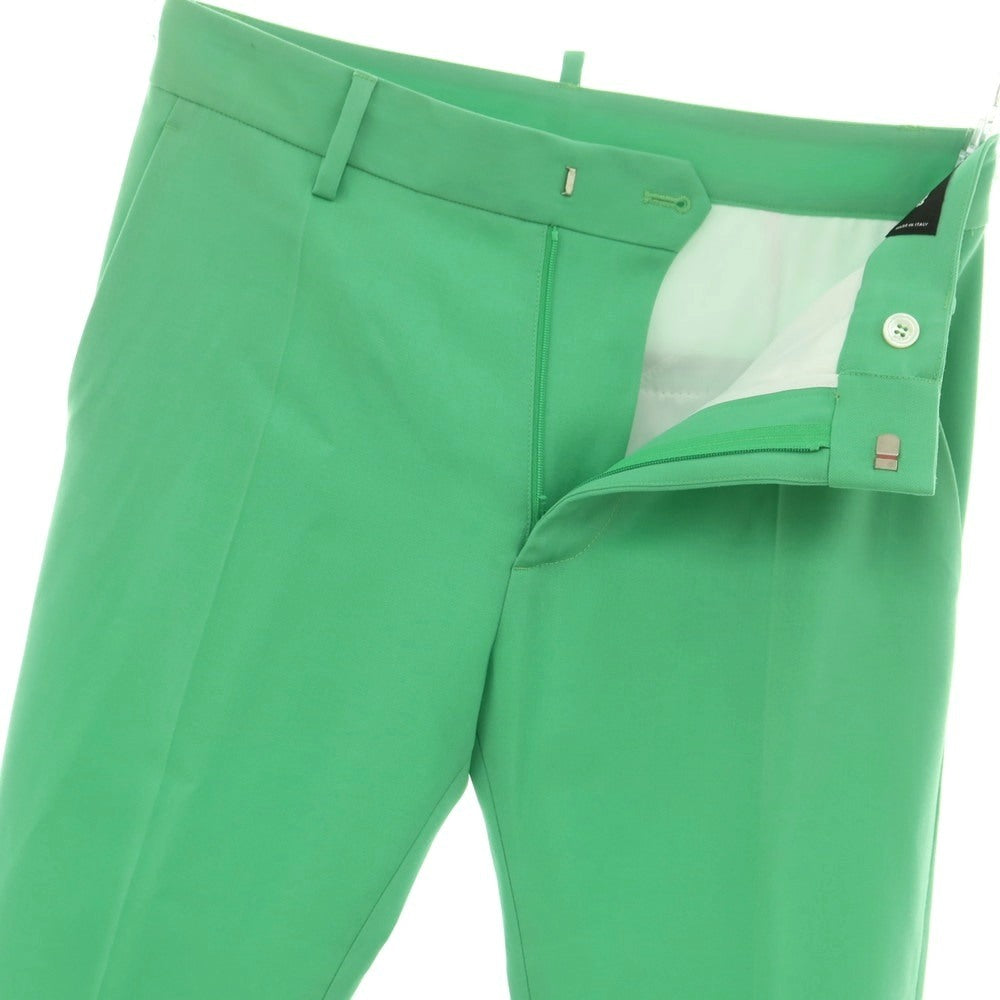 【新品アウトレット】ディースクエアード DSQUARED2 ウール フレア カジュアルスラックスパンツ グリーン【 42 】【 状態ランクN- 】【 メンズ 】