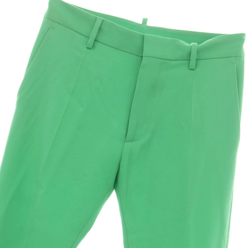 【新品アウトレット】ディースクエアード DSQUARED2 ウール フレア カジュアルスラックスパンツ グリーン【 44 】【 状態ランクN- 】【 メンズ 】