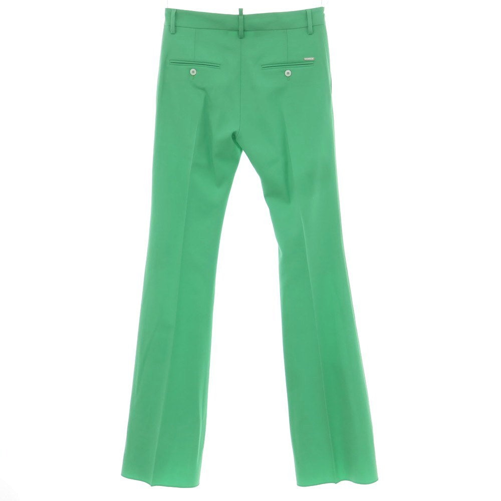 【新品アウトレット】ディースクエアード DSQUARED2 ウール フレア カジュアルスラックスパンツ グリーン【 44 】【 状態ランクN- 】【 メンズ 】
