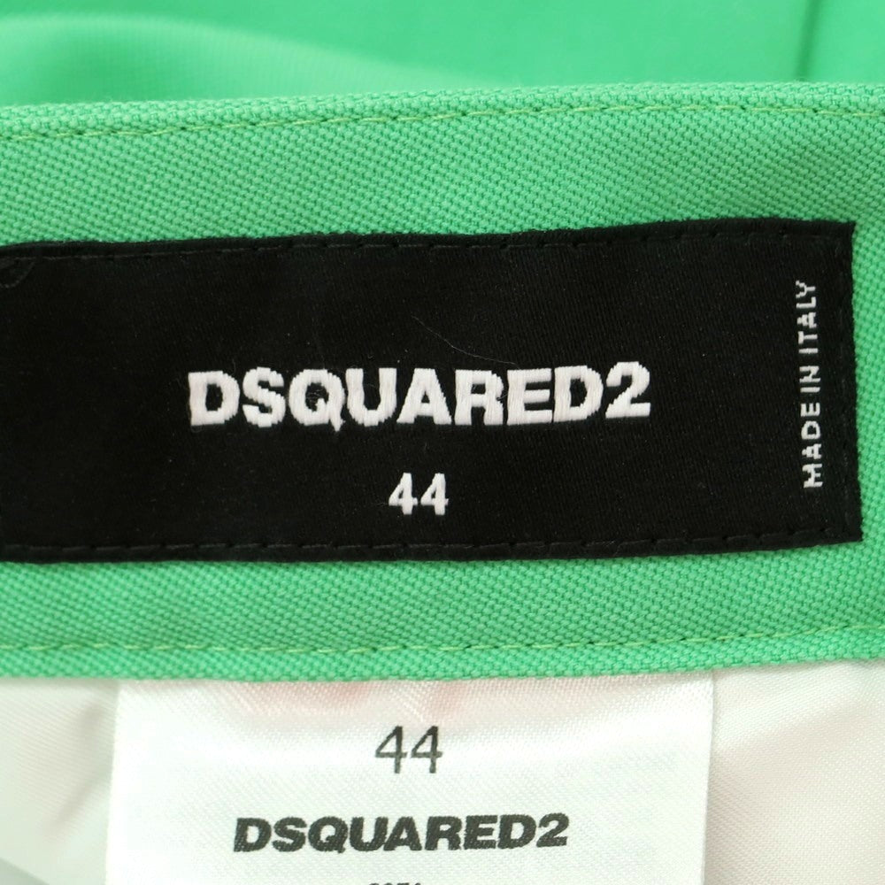 【新品アウトレット】ディースクエアード DSQUARED2 ウール フレア カジュアルスラックスパンツ グリーン【 44 】【 状態ランクN- 】【 メンズ 】