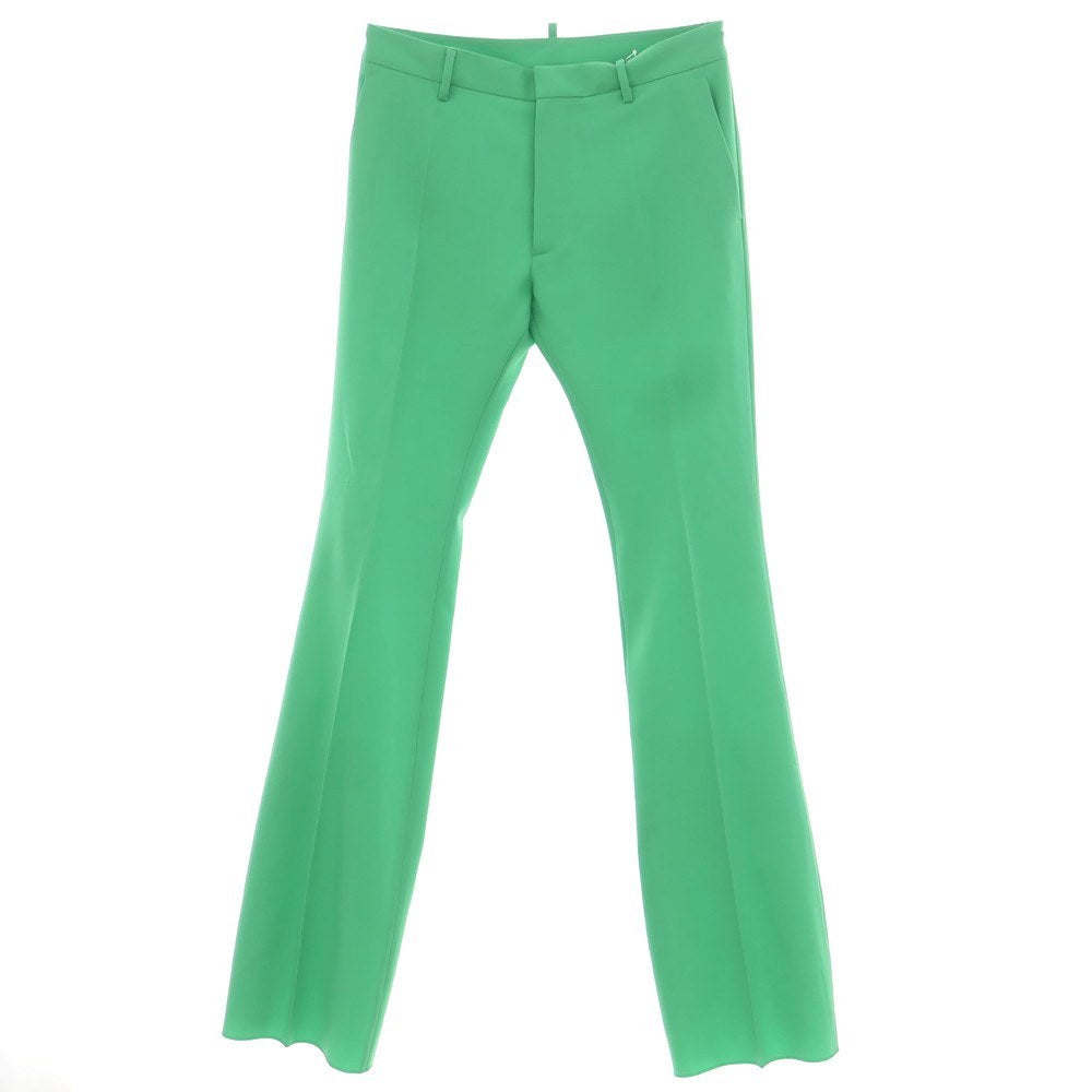 【新品アウトレット】ディースクエアード DSQUARED2 ウール フレア カジュアルスラックスパンツ グリーン【 48 】【 状態ランクN- 】【 メンズ 】