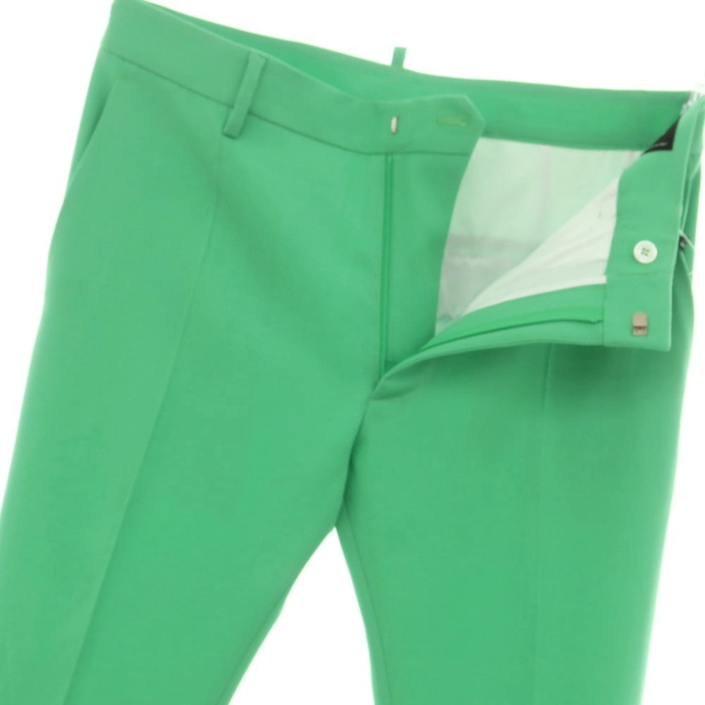 【新品アウトレット】ディースクエアード DSQUARED2 ウール フレア カジュアルスラックスパンツ グリーン【 48 】【 状態ランクN- 】【 メンズ 】