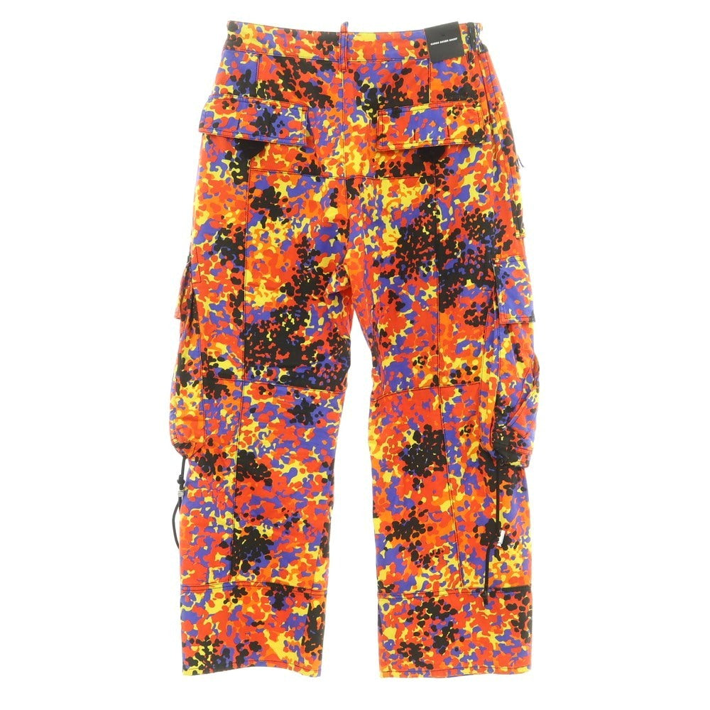 【新品】ディースクエアード DSQUARED2 ストレッチ コットン カーゴパンツ レッドxオレンジ【 44 】【 状態ランクN 】【 メンズ 】
