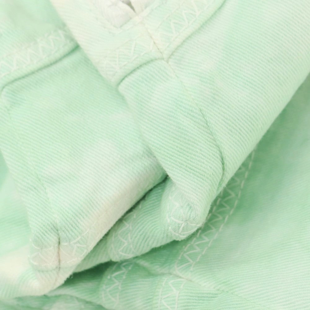 【新品アウトレット】ディースクエアード DSQUARED2 ストレッチ コットン デニムパンツ ライトグリーンxホワイト【 42 】【 状態ランクN- 】【 メンズ 】