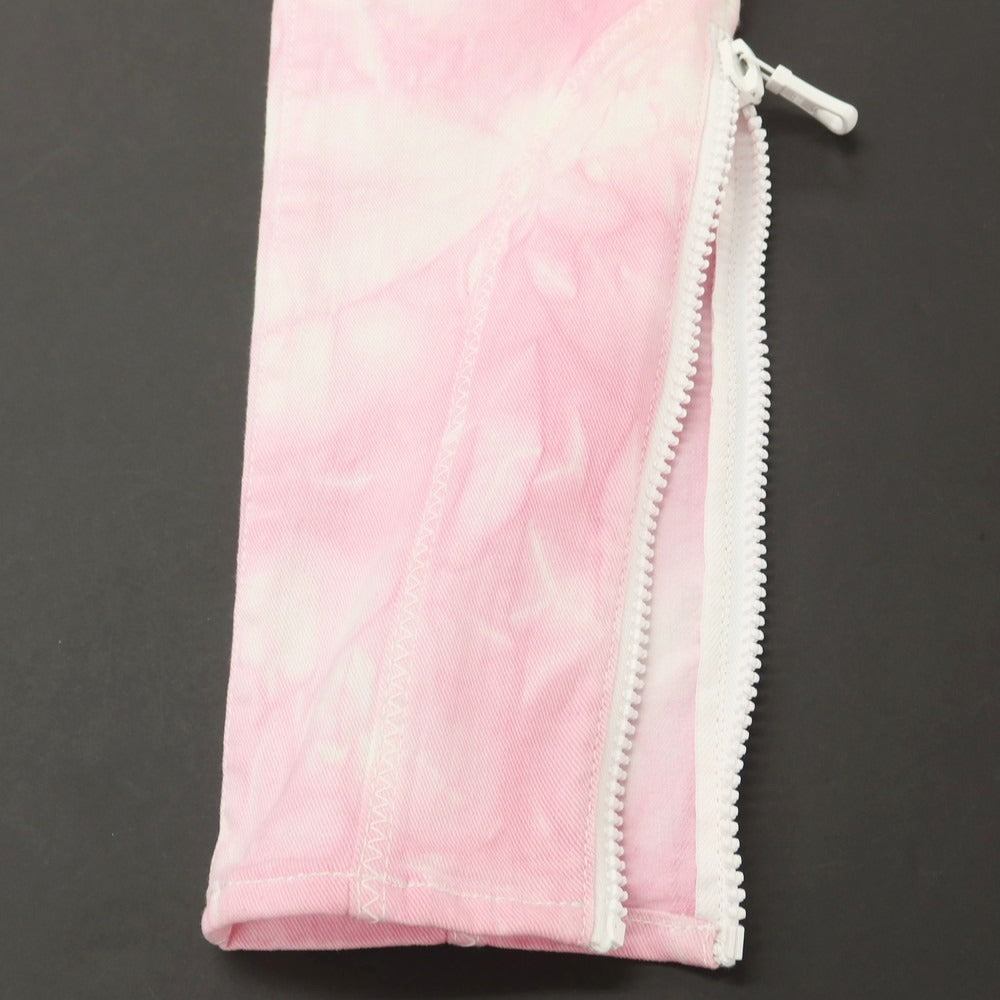 【新品】ディースクエアード DSQUARED2 ストレッチ コットン デニムパンツ ピンクxホワイト【 44 】【 状態ランクN 】【 メンズ 】