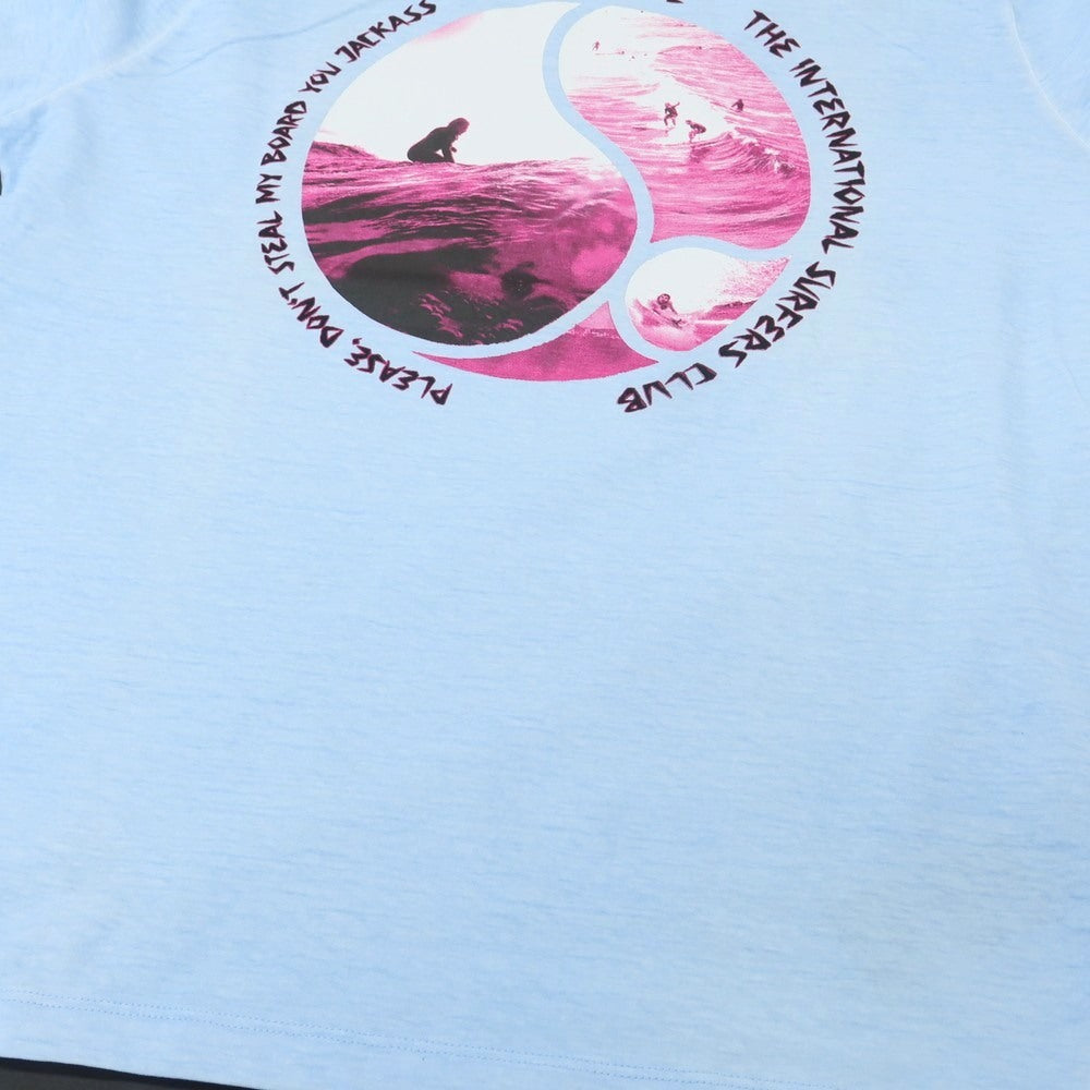 【新品アウトレット】ディースクエアード DSQUARED2 コットン クルーネック 長袖Tシャツ ライトブルー【 L 】【 状態ランクN- 】【 メンズ 】